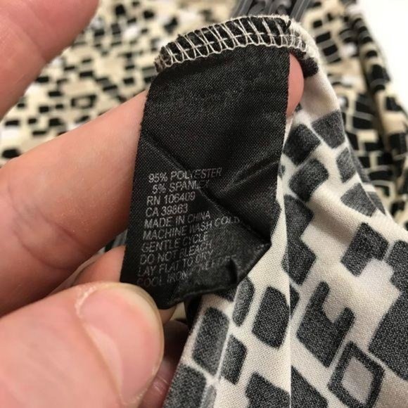 Tahari Authur B Levine Black Tan 8 Sleeveless Top - Picture 6 of 6